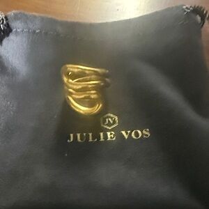 Julie Vos Gold Spiral Ring